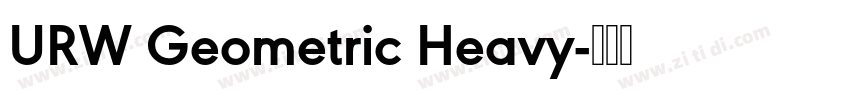 URW Geometric Heavy字体转换